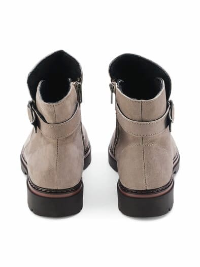 Hallux-Stiefelette Komfortleicht Beige