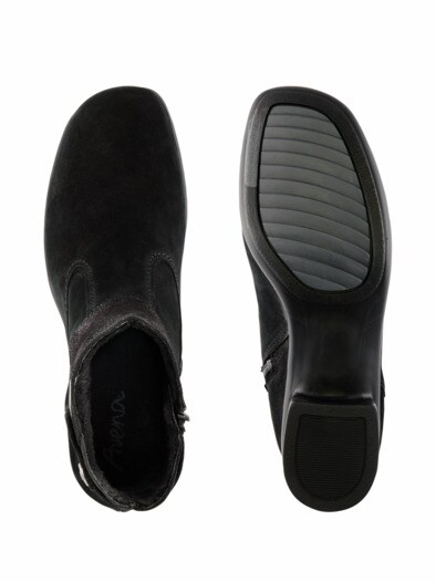 Hallux-Komfort-Stiefelette Schwarz