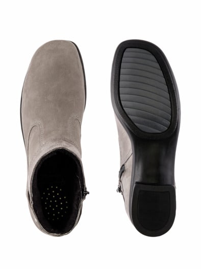 Hallux-Komfort-Stiefelette Taupe