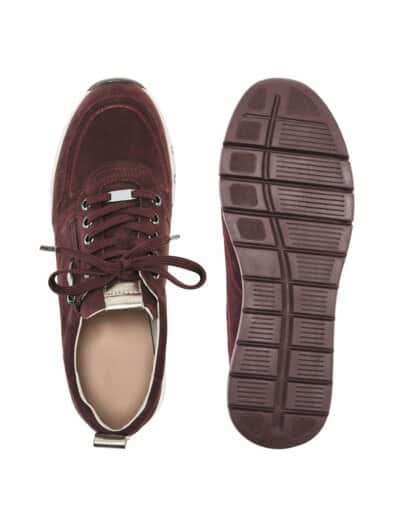 Bequemschnürer-Rutschsicher Bordeaux