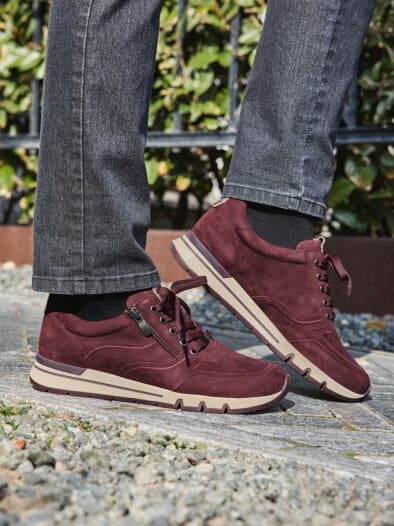 Bequemschnürer-Rutschsicher Bordeaux