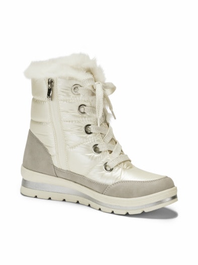 Aquastop-Stiefelette Teddyfutter Beige
