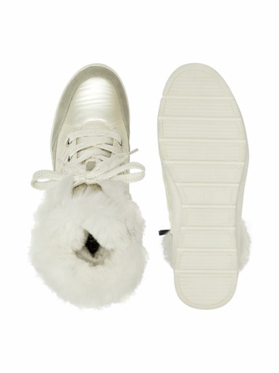 Aquastop-Stiefelette Teddyfutter Beige