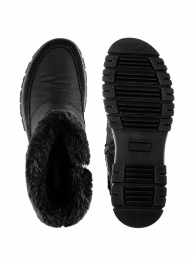 Aquastop-Stiefel Wetterfest Schwarz