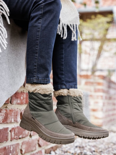 Aquastop-Stiefel Wetterfest Khaki