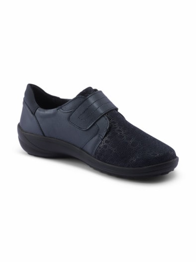 Hallux-Klettslipper Supersoft Blau