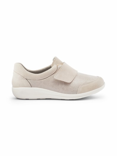Hallux-Klettslipper Komfortweite Beige