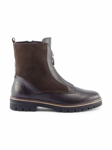 Hallux-Stiefelette Kuschelwarm Braun
