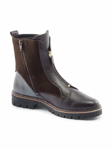 Hallux-Stiefelette Kuschelwarm Braun