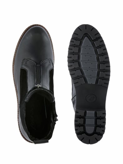Hallux-Stiefelette Kuschelwarm Schwarz