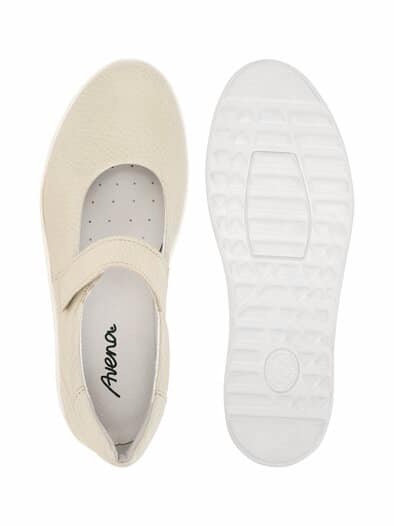 Hallux-Hirschleder BallerinaKomfort Beige
