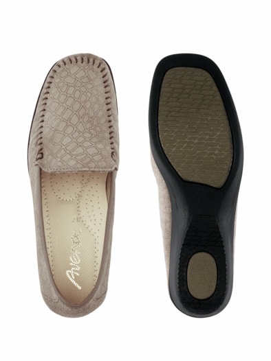 Komfort-Mokassin Federleicht Beige