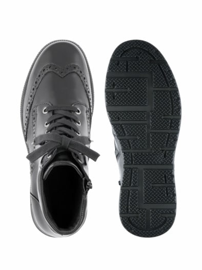 Hallux Warmfutter-Bootie Lupo Schwarz Lack