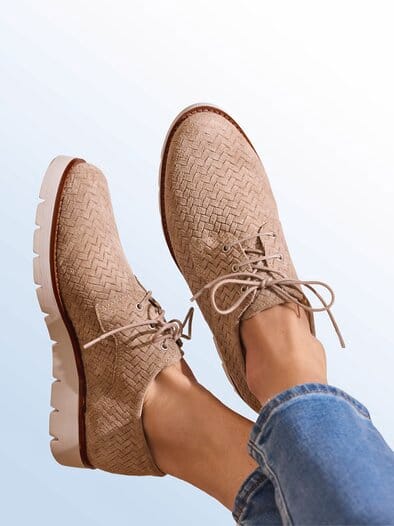 Hallux-Flecht Schnürer Beige