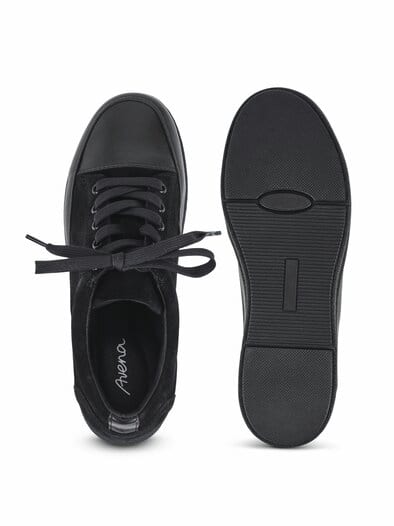 Edel-Schnürer sportiv Chic Schwarz