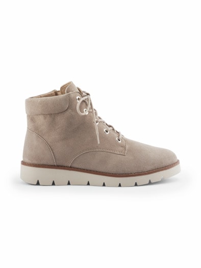 Hallux-Reißverschluss-Bootie Beige
