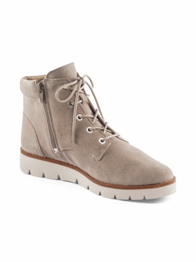 Hallux-Reißverschluss-Bootie Beige