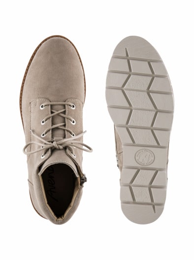 Hallux-Reißverschluss-Bootie Beige