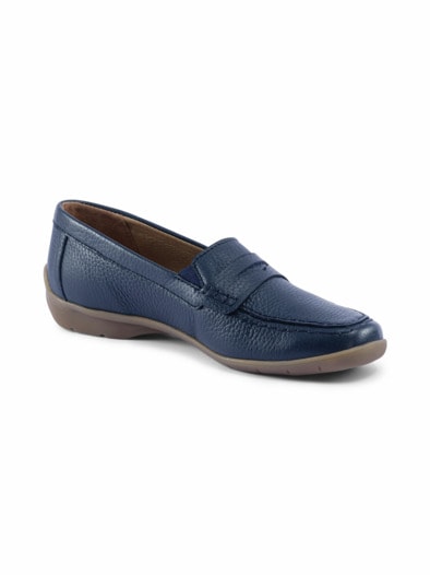 Hirschleder-Slipper-Supersoft Blau
