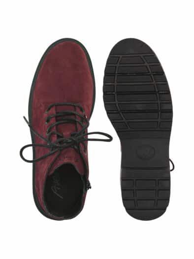 Hallux-Stiefelette Trittsicher Weinrot