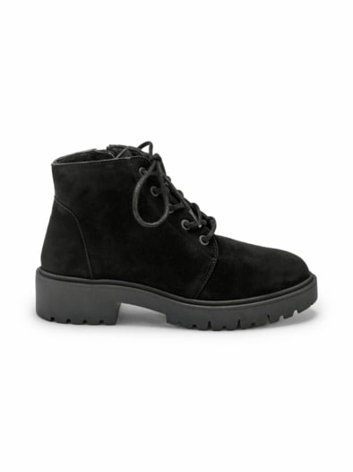 Hallux-Stiefelette Trittsicher Schwarz