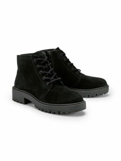 Hallux-Stiefelette Trittsicher Schwarz