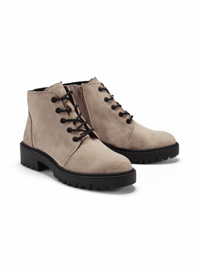Hallux-Stiefelette Trittsicher Beige