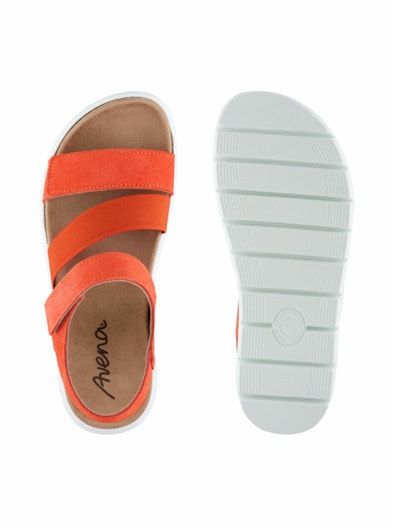 Hallux-Klettsandale Supersoft Orange