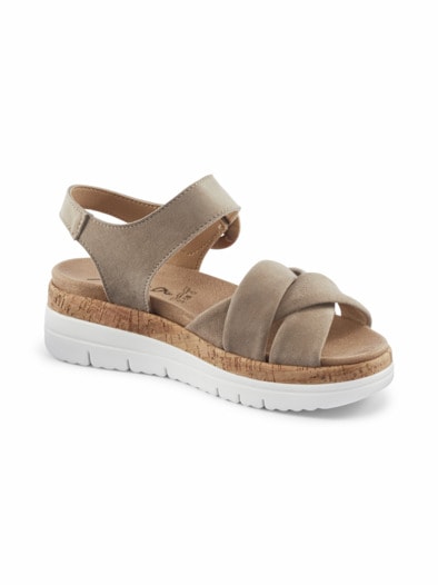 Hallux-Sandale Luftpolster Beige