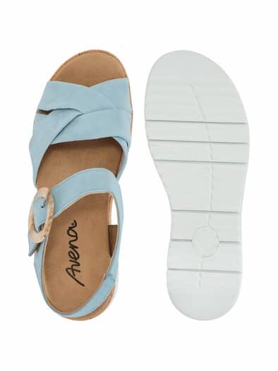 Hallux-Sandale Luftpolster Hellblau