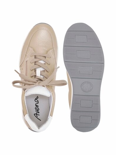 Hirschleder-Schnürer Luftkomfort Beige