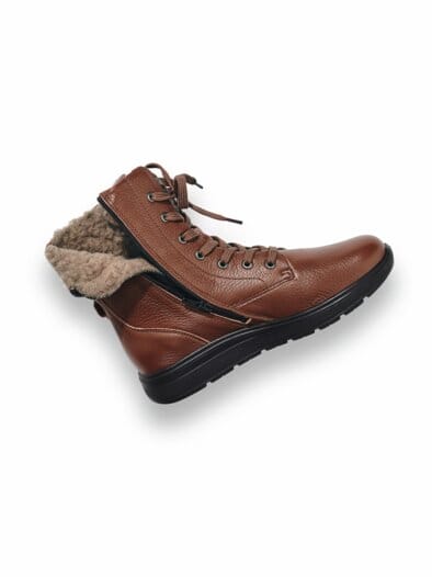 Hallux-Hirschleder Bootie Cognac