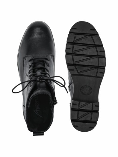 Hallux-Stiefelette Komfort Schwarz