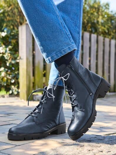 Hallux-Stiefelette Komfort Blau