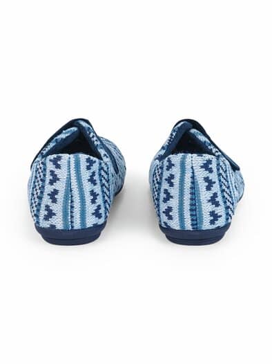 Varomed-Hallux-Klett-Pantolette Blau