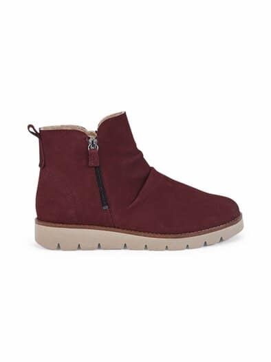 Hallux-Stiefelette Wohlfühlleicht Bordeaux