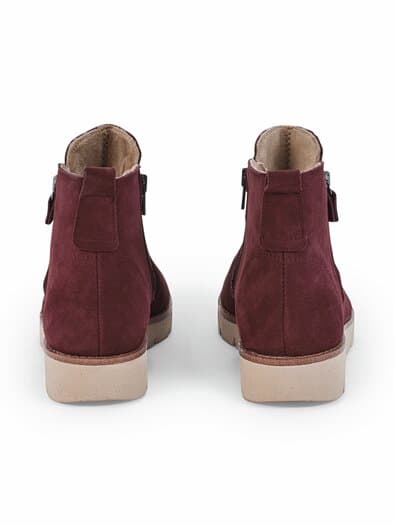 Hallux-Stiefelette Wohlfühlleicht Bordeaux