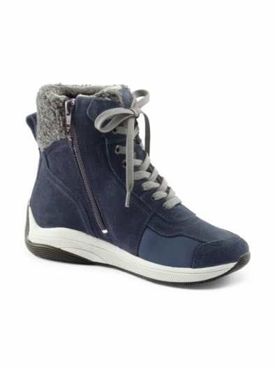 Hallux-Stiefel Stretcheinsatz Blau