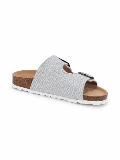 Hallux-Pantolette Naturform Hellblau