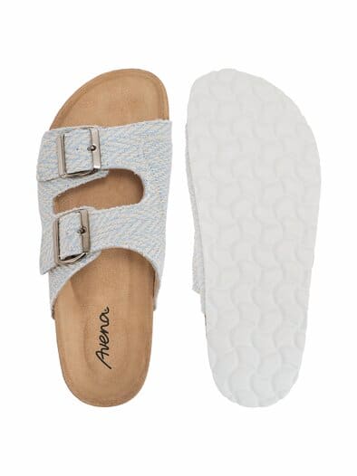 Hallux-Pantolette Naturform Hellblau