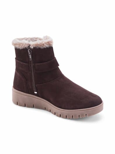 Thermo-Bootie Rutschsicher Braun