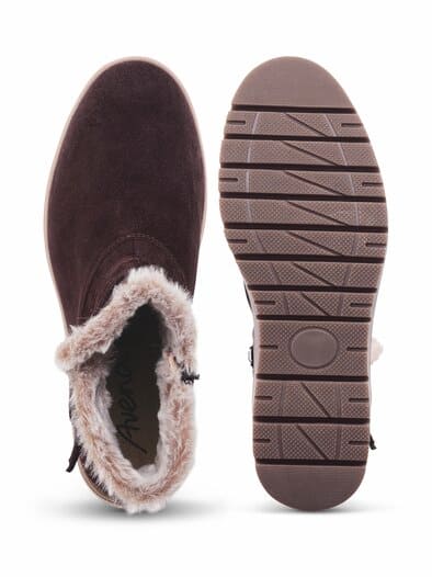 Thermo-Bootie Rutschsicher Braun