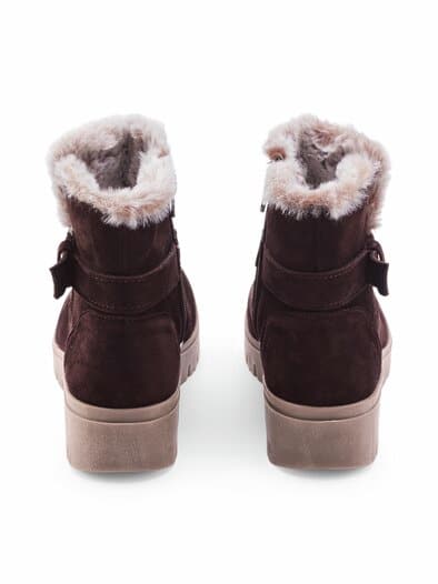 Thermo-Bootie Rutschsicher Braun