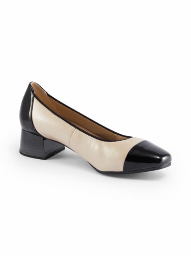 Hallux-Pumps Coco Beige-Schwarz