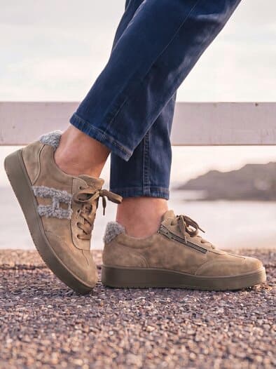 Hallux-Schnürer Avena Beige