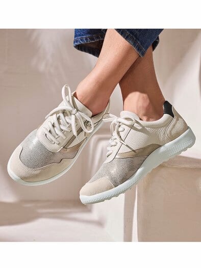 Hallux-Schnürer-Extraweit Beige