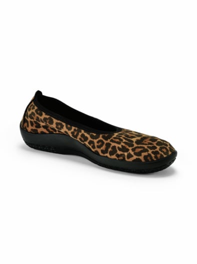 Hallux-Softslipper Animalprint Leo-Braun