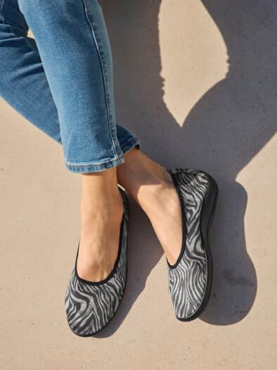 Hallux-Softslipper Animalprint Zebra