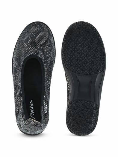 Hallux-Softslipper Animalprint Schwarz-Grau