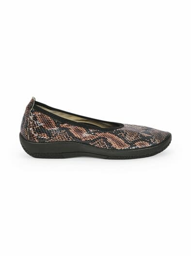Hallux-Softslipper Animalprint Braun-Schwarz